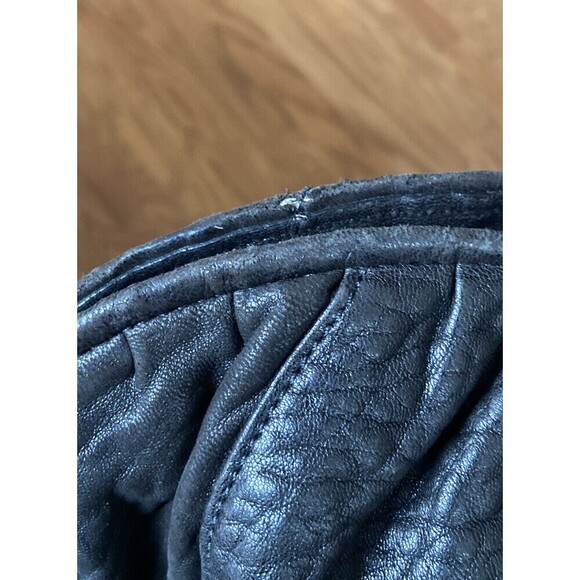 HOBO International Leather Handbag Black Shoulder Boho Tote Bag - Picture 13 of 15